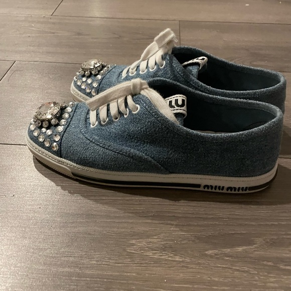 Current miu miu denim sneakers - Picture 2 of 4